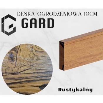 Deska ogrodzeniowa Modern o szerokości 10cm i długości do 300cm kolor Rustykalny firmy GARD